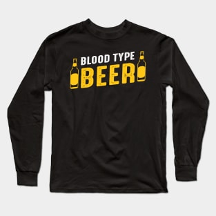 Blood Type Beer Long Sleeve T-Shirt